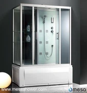 Büyük köşe banyo duş Combo kabinler farklı banyo için 4 boyutları ile