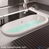 Merkez Drenaj 3 Boyut Opsiyonel Akrilik Oval Biçim Emici Enjeksiyon Bırakılan Küvet