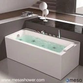 Basit Modern Tasarım Stili Hot Corner Whirlpool Jetted Banyo Akrilik Küvet Satılık