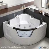 2017 Yeni İki İki Kişi Lüks Köşe Jetted ABS Girdap Masaj Ucuz fiyat Banyo Küvet