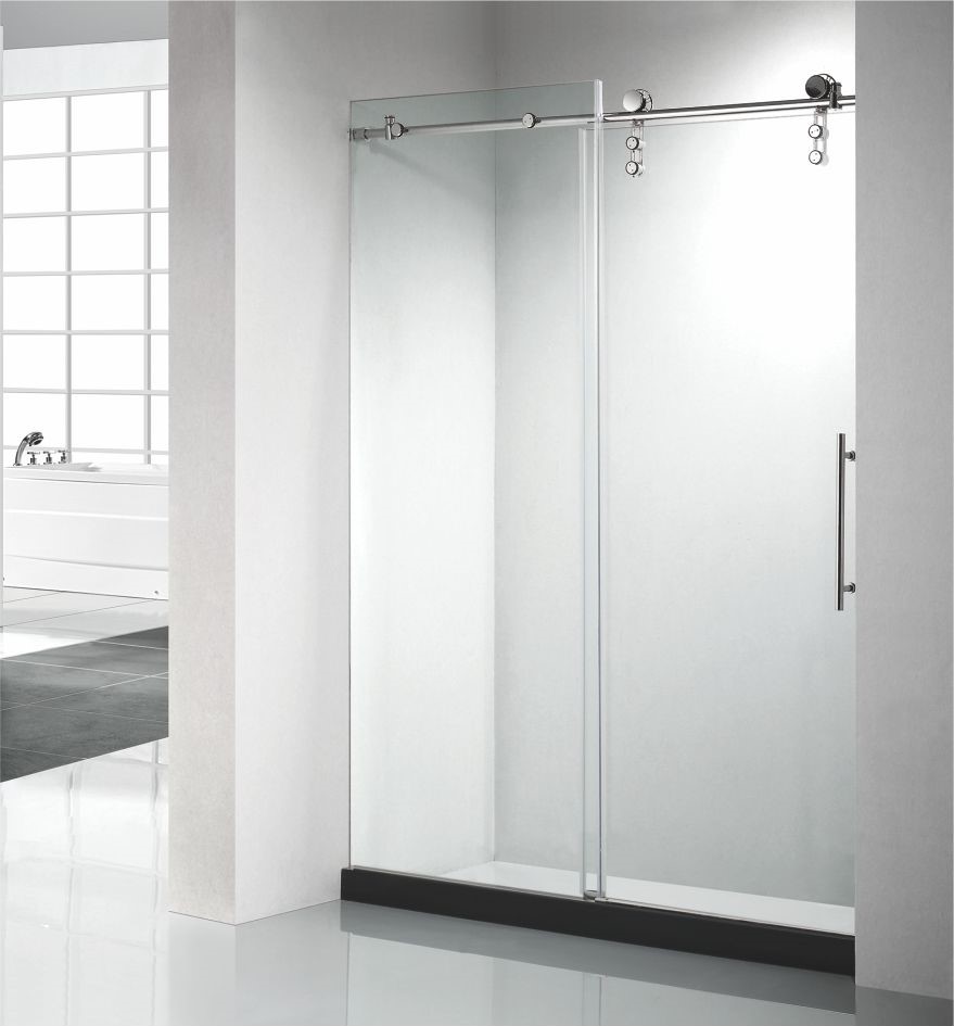 PF-78 Elegant Yeni Silindirler Çerçevesiz Alüminyum Sürgülü Duş Kapısı_ Yan本 .jpg PF-78 Elegant New Rollers Frameless Aluminium Sliding Shower Door_副本.jpg