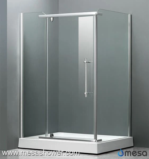 Daha az yeni tasarım banyo dikdörtgen köşe duş kapı ucuz fiyat ile çerçeveli