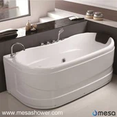 2017 Lüks Modern Stil Oval Köşe ABS Jakuzili Jet Banyo Küveti